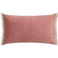 Wylder Nature Tilly Velvet Reversible Polyester Filled Cushion, Pink
