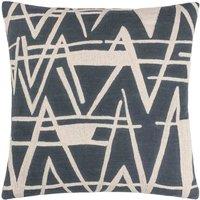 Hoem Vannes Embroidered Polyester Filled Cushion, Blue