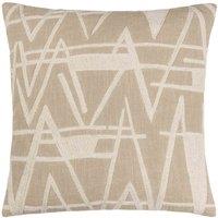 Hoem Vannes Embroidered Polyester Filled Cushion, Cream