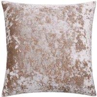 Paoletti Verona Crushed Velvet Polyester Filled Cushion, Gold