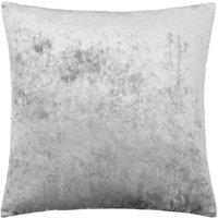 Paoletti Verona Crushed Velvet Polyester Filled Cushion, Grey