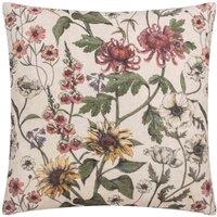 Wylder Nature Wallflower Floral Polyester Filled Cushion, Pink