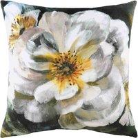 Evans Lichfield Winter Florals English Rose Polyester Filled Cushion, White