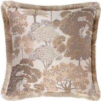 Wylder Nature Woodlands Floral Jacquard Polyester Filled Cushion, Cream