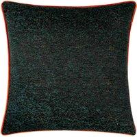 Paoletti Galaxy Chenille Piped Filled Cushion, Green
