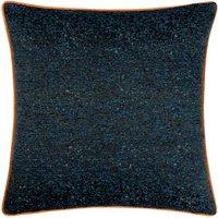 Paoletti Galaxy Chenille Piped Filled Cushion, Blue