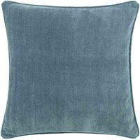 Yard Heavy Chenille Filled Cushion, Blue