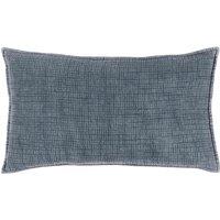 Yard Ribble Acid Wash Filled Cushion, Blue