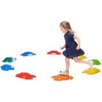 ZONEKIZ Kids Stepping Stones, 9pc River Stones, Multi