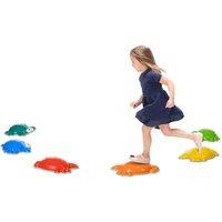 ZONEKIZ Kids Stepping Stones, 6pc River Stone, Multi