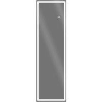 HOMCOM Full Length Wall Mirror With Dimming Led Lights Smart Touch 120 X 40cm, Clear