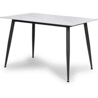 Monaco 1.2M White Dining Table, White