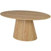 Shankar Cleveland Oval Natural Dining Table, Brown