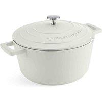 Masterclass Cream Cast Aluminium Casserole Dish 4L, Cream