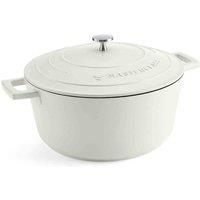 Masterclass Cream Cast Aluminium Casserole Dish 5L, Cream