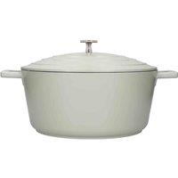 Masterclass Cast Aluminium Round Casserole Dish With Lid, Green