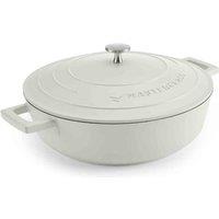 Masterclass Cream Cast Aluminium Shallow Casserole Dish 4L, Cream