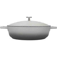 Masterclass Shallow 4 Litre Casserole Dish With Lid - Ombre Grey, Grey