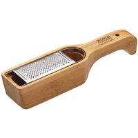 Kitchencraft World Of Flavours Italian Bamboo Grater With Holder, Brown