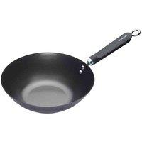 Kitchencraft World Of Flavours Oriental Carbon Steel 26.5Cm Non-stick Wok, Black