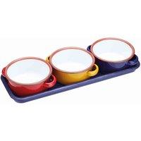 Kitchencraft World Of Flavours Enamel Dip Set, Multi