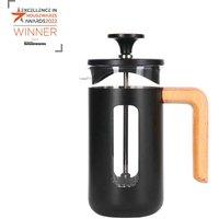 La Cafetiere La Cafeti re Pisa Glass Cafetiere With Stainless Steel Frame, Black