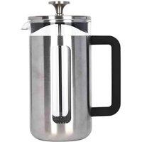 La Cafetiere La Cafeti re Pisa Glass Cafetiere With Stainless Steel Frame, Silver