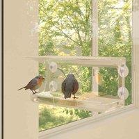 vidaXL Window Bird Feeders 2 pcs Acrylic 30x12x15cm, Clear