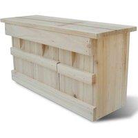 vidaXL Sparrow Nesting Box 44 x 15.5 x 21.5cm, Brown