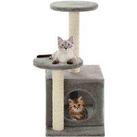 vidaXL Cat Tree w/ Sisal Scratching Posts 60cm Grey, Grey