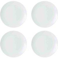 Mikasa Chalk Porcelain Dinner Plates Set Of 4 27Cm White, White