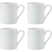 Mikasa Egret China Mugs Set Of 4 380Ml White, White