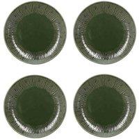 Mikasa Jardin Stoneware Side Plates Set Of 4 21.5Cm Green, White