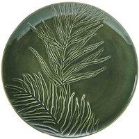 Mikasa Jardin Stoneware Round Serving Platter 35.5Cm Green, White