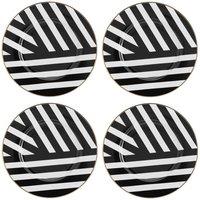 Mikasa Luxe Deco China Side Plates Set Of 4 21Cm, White