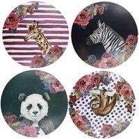 Mikasa Wild At Heart Cork Round Placemats Set Of 4 25Cm, White