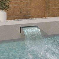 vidaXL Waterfall 45x34x14 cm Stainless Steel 304, Silver