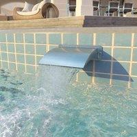vidaXL Pool Fountain Stainless Steel 30x9x26cm Silver, Silver
