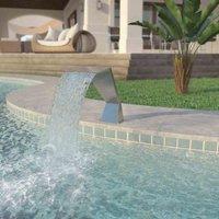 vidaXL Pool Fountain Stainless Steel 64x30x52cm Silver, Silver
