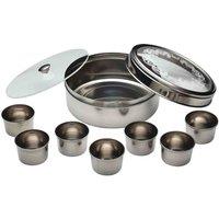 Kitchencraft World Of Flavours Indian Stainless Steel Masala Dabba, Silver