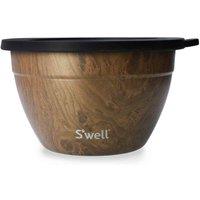 S'well S'well Teakwood Salad Bowl Kit 1.9L, Brown