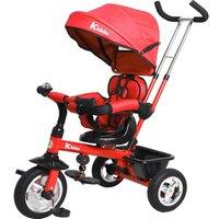 RayGar Kiddo Smart 4 In 1 Kids Children Trike Tricycle - Red, Red