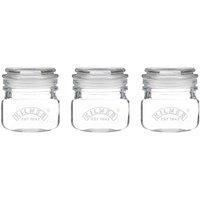 Kilner Square Push Top Jars Set Of 3 250Ml