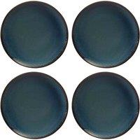 Mason Cash Reactive Blue Set Of 4 Dinner Plates