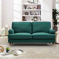 Artemis Home Woodbury 2 Seat Velvet Sofa - Green