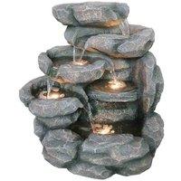 Bermuda Cascading Pools Mains Powered Water Feature, Grey