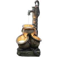 Bermuda The Ohio Mains Powered Water Feature, Brown