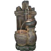Bermuda The Oregon Mains Powered Water Feature, Brown