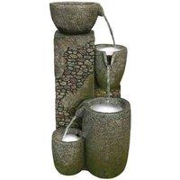 Bermuda Dancing Bowls Mains Powered Water Feature, Grey