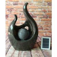 Bermuda Abstract Swan Solar Powered Water Feature, Grey